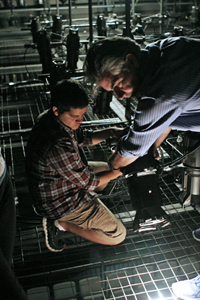 Williams College Summer Theatre Lab lighting grid