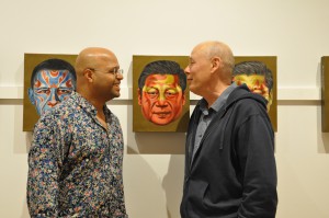 Miguel Payano and Professor of Art Mike Glier