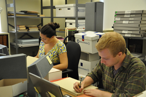 Students catalog the Breman Collection