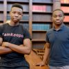 A photo of Tafara Makaza, Class of 2020, on the left, and Sean Ninsing, Class of 2019, creators of FamKeepa