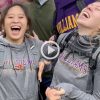 Two Williams students laughing