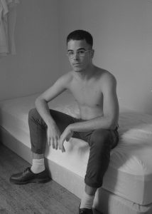 "Untitled (Self-Portrait)." By Hudson Bohr ’18. 2016. Inkjet print from negative, 10 23/32 x 15 in.
