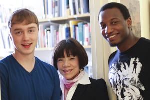 Tucker Bair, Prof. Jang, Emmanuel Whyte