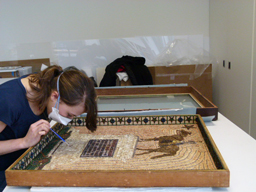 Zoe Samels working on General Slocum