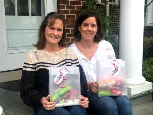 Photograph of Kendra Kerr Olvany, Class of ’82 (left), and Katie Kerr Clarke, Class of ’87, founders of The Licorice Project