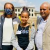 Rebecca Haile with a student from The Haile-Manas Academy in Ethiopia.