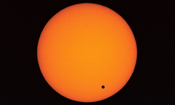 Photo of the transit of Venus.