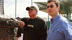 Pittsburgh Pirates Manager Clint Hurdle (at left) and owner Robert Nutting '84