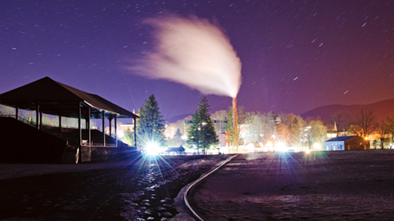 Photo of the track, Peck Grandstand and Weston Field by Chris M. Chandler, Williams Class of 2014