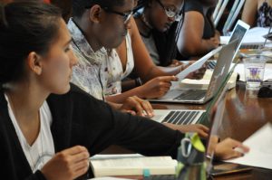 Picture of students in a writing workshop